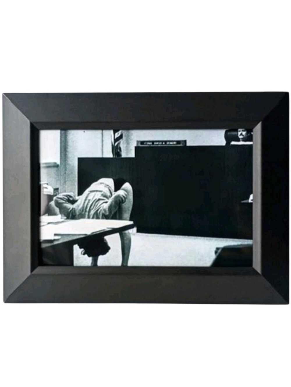 Bad Girl Vintage Retro Framed Oddity Werid Strange Police Court Funny Trendy Art